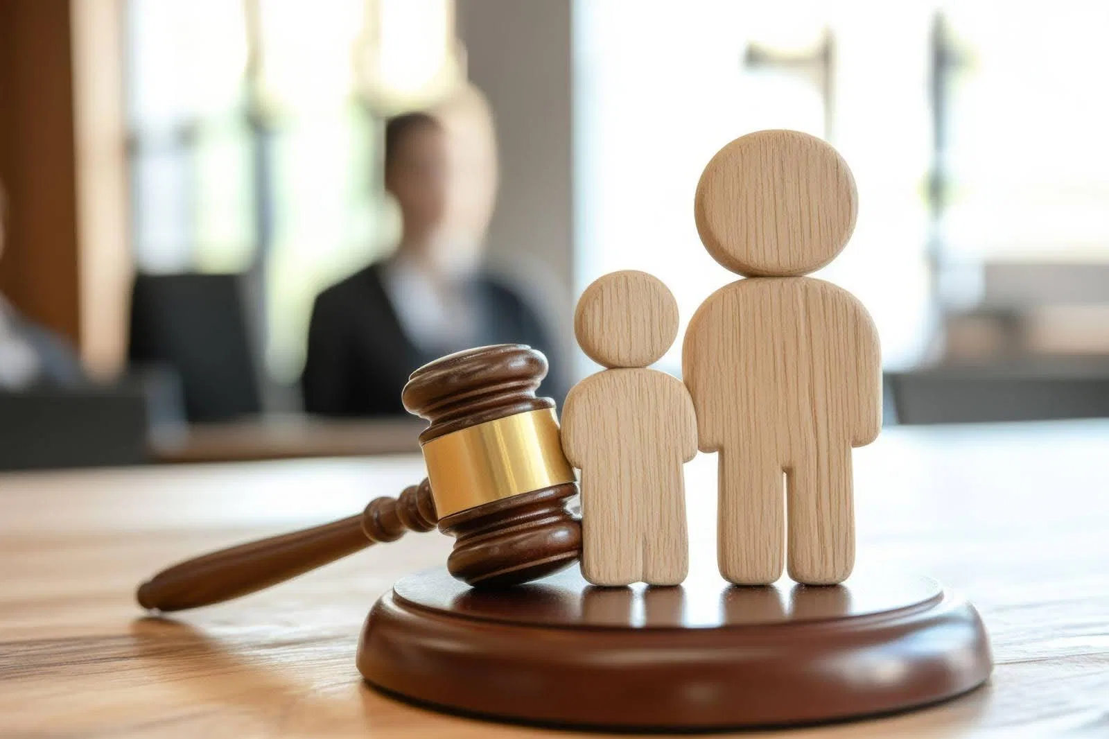An illustration depicting various aspects of family law, highlighting its role in family-related legal issues